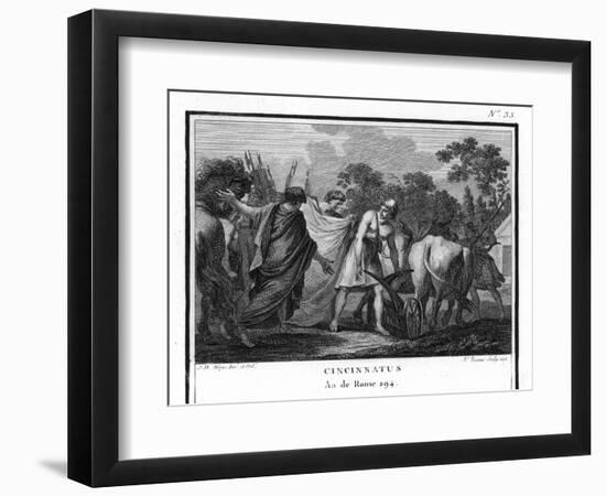 Cincinnatus is Called from the Plow to Serve as Consul-Augustyn Mirys-Framed Photographic Print