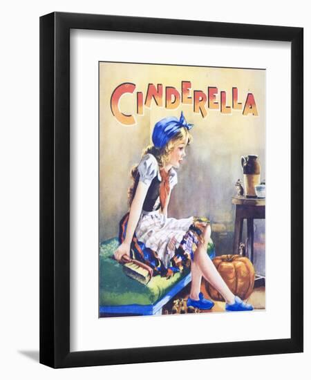 Cindarella with Pumpkin and Mice-Michael Nicholson-Framed Premium Giclee Print