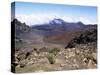 Cinder Cone and Iron-Rich Lava Weathered to Brown Oxide in the Crater of Haleakala-Robert Francis-Stretched Canvas