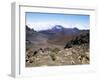 Cinder Cone and Iron-Rich Lava Weathered to Brown Oxide in the Crater of Haleakala-Robert Francis-Framed Photographic Print