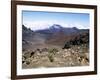 Cinder Cone and Iron-Rich Lava Weathered to Brown Oxide in the Crater of Haleakala-Robert Francis-Framed Photographic Print