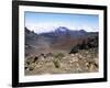 Cinder Cone and Iron-Rich Lava Weathered to Brown Oxide in the Crater of Haleakala-Robert Francis-Framed Photographic Print