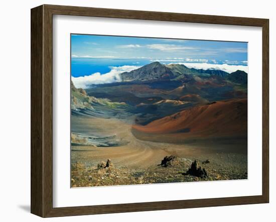 Cinder Cone Crater at Haleakala's Summit, Maui, Hawaii, USA-Adam Jones-Framed Premium Photographic Print