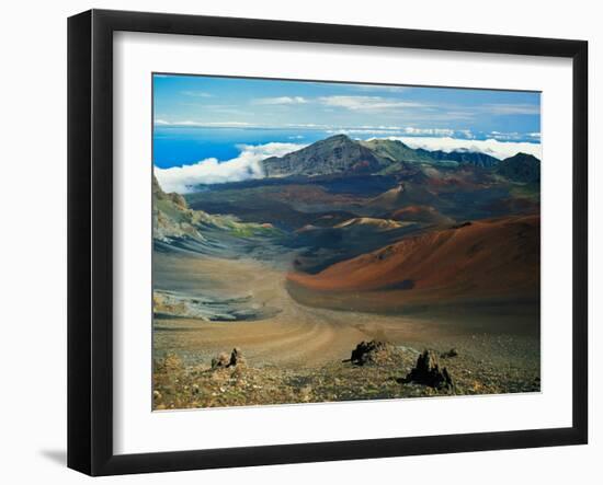 Cinder Cone Crater at Haleakala's Summit, Maui, Hawaii, USA-Adam Jones-Framed Premium Photographic Print