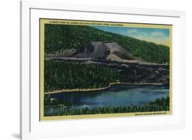 Cinder Cone in Lassen Volcanic National Park - Mt. Lassen-Lantern Press-Framed Art Print