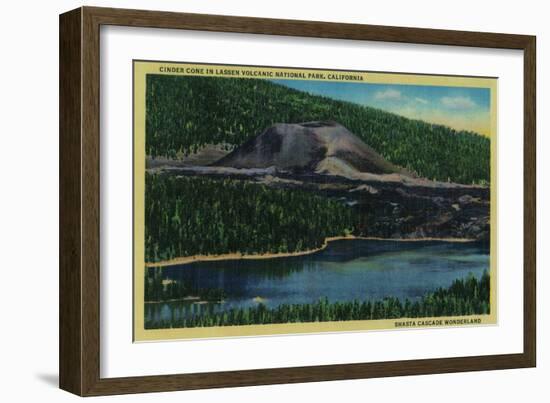 Cinder Cone in Lassen Volcanic National Park - Mt. Lassen-Lantern Press-Framed Art Print