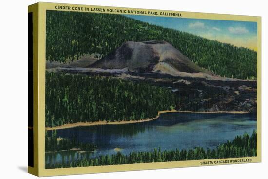 Cinder Cone in Lassen Volcanic National Park - Mt. Lassen-Lantern Press-Stretched Canvas