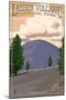 Cinder Cone - Lassen Volcanic National Park, CA-Lantern Press-Mounted Art Print