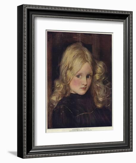 Cinderella, a Portrait-John Henry Frederick Bacon-Framed Giclee Print