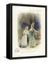 Cinderella and the Fairy Godmother-null-Framed Stretched Canvas