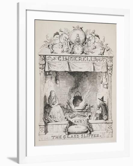 Cinderella and the Glass Slipper-George Cruikshank-Framed Giclee Print