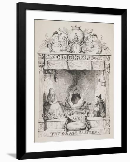 Cinderella and the Glass Slipper-George Cruikshank-Framed Giclee Print