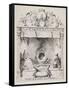 Cinderella and the Glass Slipper-George Cruikshank-Framed Stretched Canvas