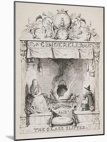Cinderella and the Glass Slipper-George Cruikshank-Mounted Giclee Print