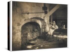 Cinderella by the Fire-null-Stretched Canvas
