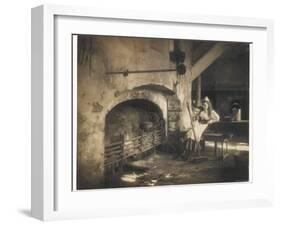 Cinderella by the Fire-null-Framed Photographic Print