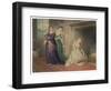 Cinderella by the Fireside is Taunted by Her Two Sisters Before Leaving for the Ball-Henry Richter-Framed Art Print