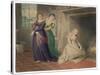 Cinderella by the Fireside is Taunted by Her Two Sisters Before Leaving for the Ball-Henry Richter-Stretched Canvas