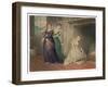 Cinderella by the Fireside is Taunted by Her Two Sisters Before Leaving for the Ball-Henry Richter-Framed Art Print