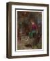 Cinderella by the Fireside-Warwick Goble-Framed Art Print