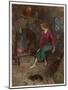 Cinderella by the Fireside-Warwick Goble-Mounted Art Print