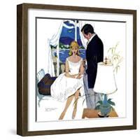 Cinderella Dress  - Saturday Evening Post "Leading Ladies", September 17, 1960 pg.22-Lynn Buckham-Framed Giclee Print