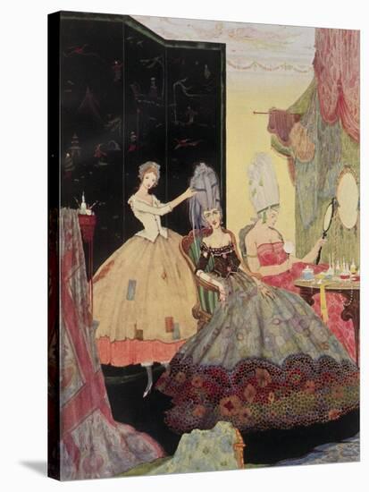 Cinderella From an Illustrated Children's Book.-null-Stretched Canvas