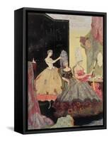 Cinderella From an Illustrated Children's Book.-null-Framed Stretched Canvas