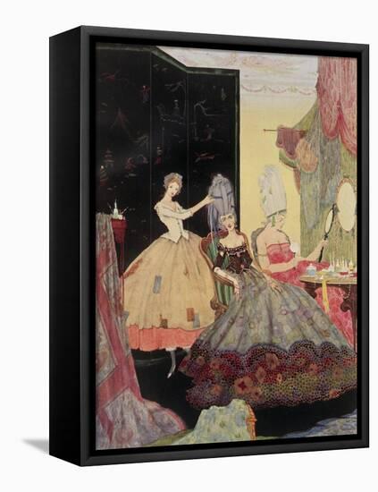 Cinderella From an Illustrated Children's Book.-null-Framed Stretched Canvas