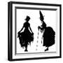 Cinderella Greeting Her Evil Stepmother, 1919-Arthur Rackham-Framed Giclee Print
