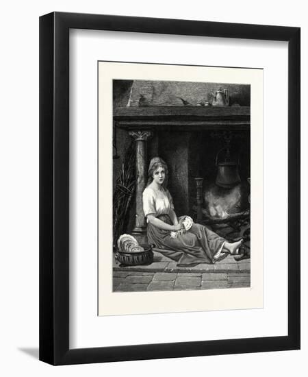 Cinderella in the Corner. after Bertrand. Cinderella-null-Framed Giclee Print