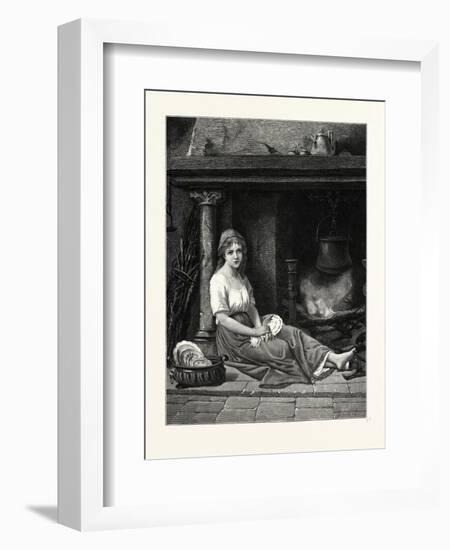 Cinderella in the Corner. after Bertrand. Cinderella-null-Framed Giclee Print