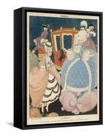 Cinderella is Given the Most Precious of All Gifts in War- Time France, a Pair of New Shoes-Gerda Wegener-Framed Stretched Canvas