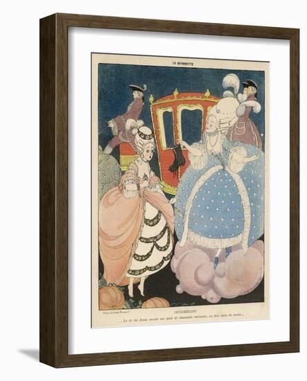 Cinderella is Given the Most Precious of All Gifts in War- Time France, a Pair of New Shoes-Gerda Wegener-Framed Art Print