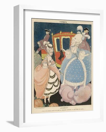 Cinderella is Given the Most Precious of All Gifts in War- Time France, a Pair of New Shoes-Gerda Wegener-Framed Art Print