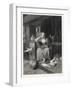 Cinderella Sits Forlornly Next to a Lamp and Cauldron-Harry Payne-Framed Art Print