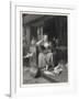 Cinderella Sits Forlornly Next to a Lamp and Cauldron-Harry Payne-Framed Art Print