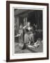 Cinderella Sits Forlornly Next to a Lamp and Cauldron-Harry Payne-Framed Art Print