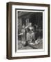 Cinderella Sits Forlornly Next to a Lamp and Cauldron-Harry Payne-Framed Art Print