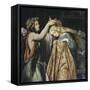 Cinderella-Moritz Ludwig von Schwind-Framed Stretched Canvas