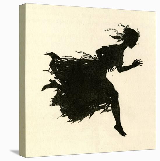 Cinderella-Arthur Rackham-Stretched Canvas