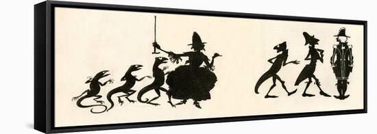 Cinderella-Arthur Rackham-Framed Stretched Canvas