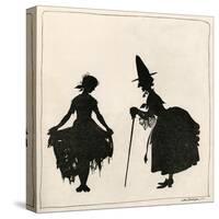 Cinderella-Arthur Rackham-Stretched Canvas