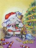 Santa-Cuddles-Cindy Wider-Giclee Print