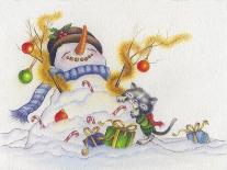 Santa-Cuddles-Cindy Wider-Giclee Print