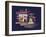 Cinema Building Night-Kit8 net-Framed Art Print