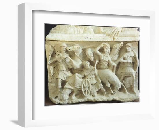 Cinerary Urn with the Sacrifice of Ippolito, Son of Theseus-null-Framed Giclee Print