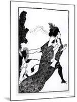 Cinesias Entreating Myrrhina to Coition, Illustration from Lysistrata by Aristophanes 1896-Aubrey Beardsley-Mounted Giclee Print