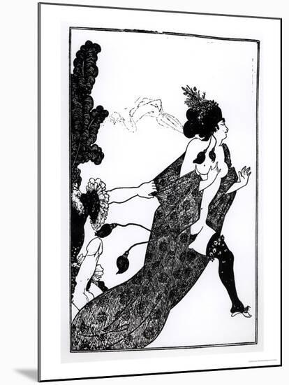 Cinesias Entreating Myrrhina to Coition, Illustration from Lysistrata by Aristophanes 1896-Aubrey Beardsley-Mounted Giclee Print