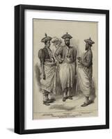 Cinghalese Chiefs Waiting for the Prince of Wales at Kandy, Ceylon-null-Framed Giclee Print